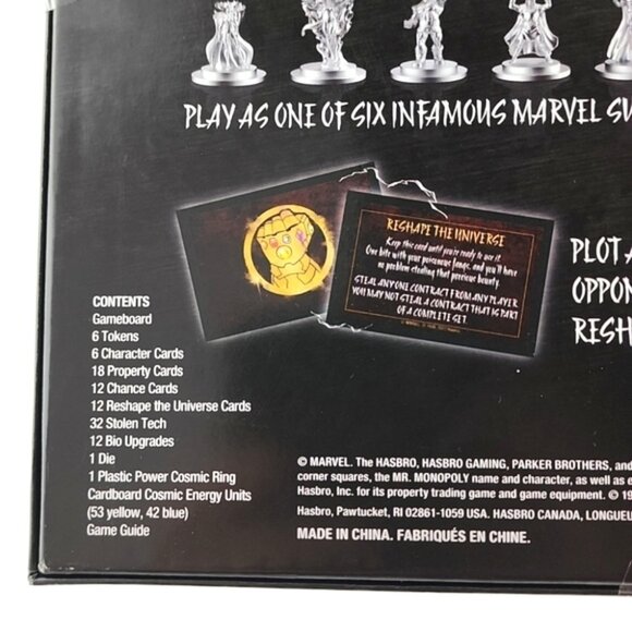 Hasbro Monopoly Marvel Super Villains  Board Strategy Game 8+ Yrs - Picture 15 of 15